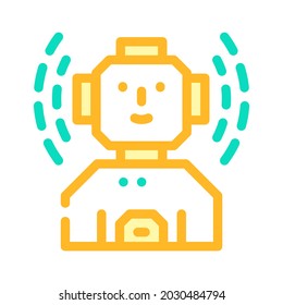 robot fantasy character color icon vector. robot fantasy character sign. isolated symbol illustration