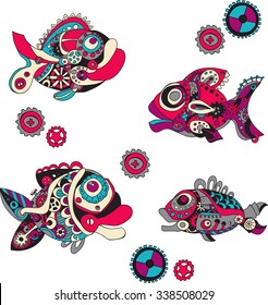 Robot fish painted by hand