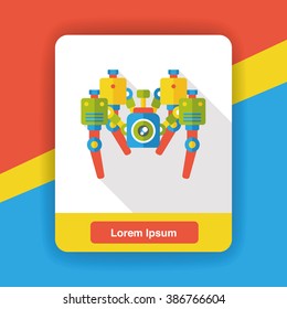 robot flat icon
