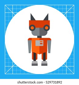 Robot flat icon