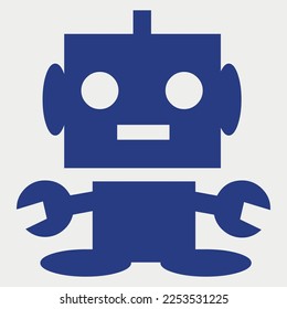 Robot Flat Style Vector illustration