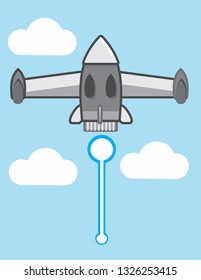 robot flying rockets