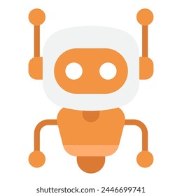 Robot Future things icon illustration