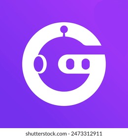 The Robot G logo features a modern and futuristic design that depicts intelligence and innovation. With bold lines and technology-inspired elements