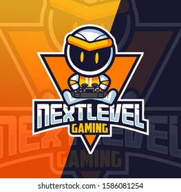 Robot Gamer Mascot Esport Logo Design