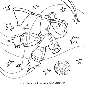 5,903 Robot Coloring Book Images, Stock Photos & Vectors | Shutterstock