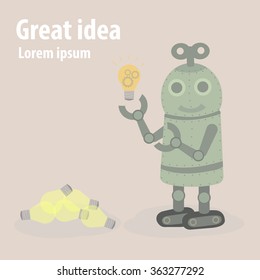 robot with great idea