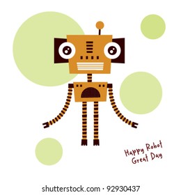 robot greeting card
