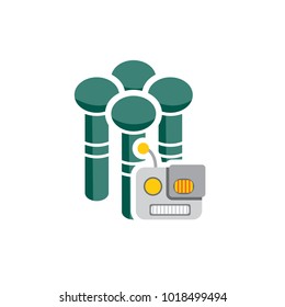 Robot Group Logo Icon Design