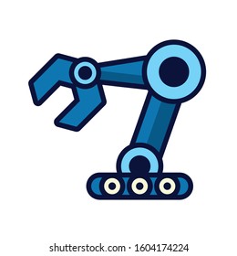 robot hand cyborg isolated icon vector illustration design