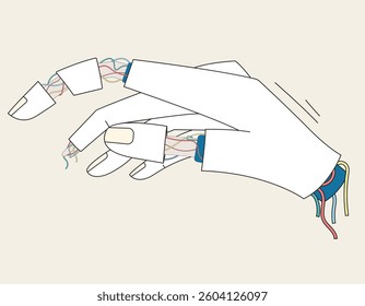 Robot Hand and Fingers, Demonstrating Precision, Flexibility, and Advanced Robotics Technology in Action, aesthetic
