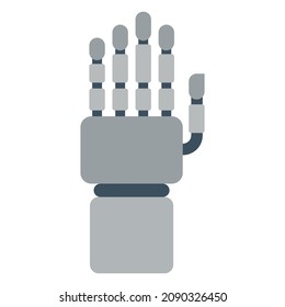 Robot Hand Flat Clipart Vector Illustration