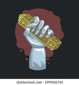 Robot hand holding traditional dice - Powered by Shutterstock - Get 15% off with code: PIKWIZARD15