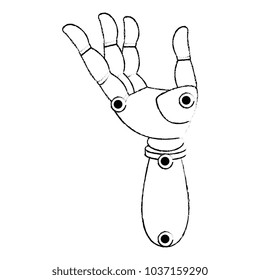 robot hand humanoid icon