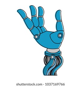 robot hand humanoid icon