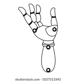 robot hand humanoid icon