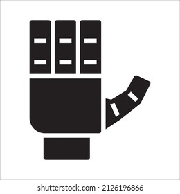icono de mano robot, mejor utilizado para banner o aplicación, con forma simple y formato de archivo eps 10