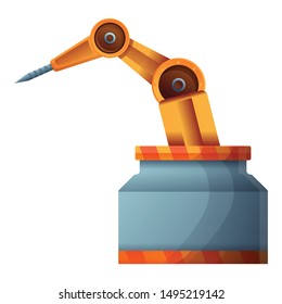 Robot hand icon. Cartoon of robot hand vector icon for web design isolated on white background
