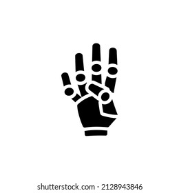 Robot hand icon design template vector isolated illustration