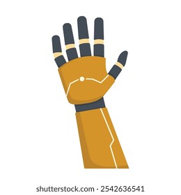 Robot hand icon. Flat illustration of robot hand vector icon for web artificial intelligence