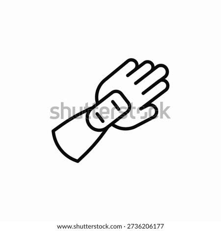 robot hand icon sign vector