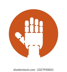 Robot-Hand-Symbol, Vektorgrafik-Symbol