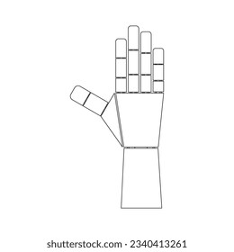 Robot hand icon vector illustration symbol design