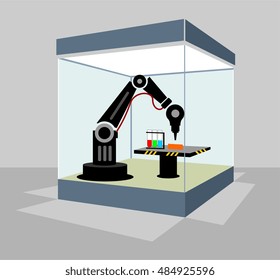 robot hand nano technology science future scientific manufacture automatic lab digital nanotechnology