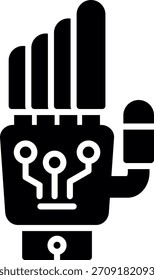 Roboter Hand neue kreative Icon Design Vektor