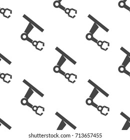 Robot hand seamless pattern. Vector illustration for backgrounds
