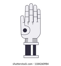 Robot hand symbol