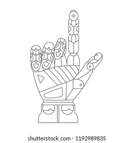 Robot hand using touchscreen technology