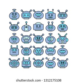 robot head avatar icons