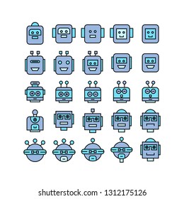 robot head avatar icons