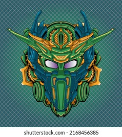 
Robot head from darkness, perfect for design of t-shirts, stickers, merchandise, etc.