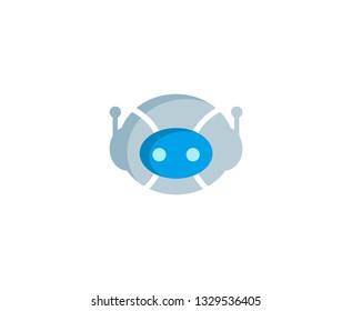 Robot head logo 