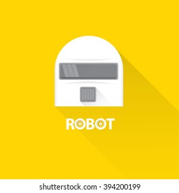 robot head logo design