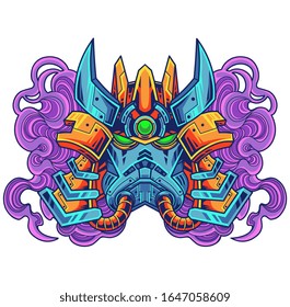 Logo-Design des Roboterkopfes