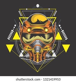 robot head vector