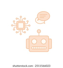 Robot Head vector icon ready to use vector illustration