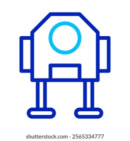 Robot icon, artificial intelligence concept. Technology, innovation, and automation.