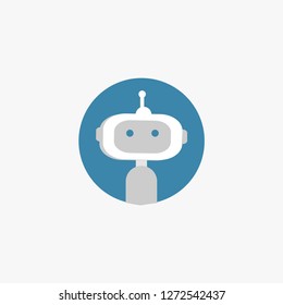 Robot icon. Bot sign design. Modern flat style cartoon character illustration. Isolated on white background,vector , illustration