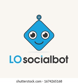 Robot icon. Bot sign design. Social bot symbol concept. Support service bot inspiration. Vector stock illustration.