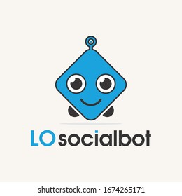Robot icon. Bot sign design. Social bot symbol concept. Support service bot inspiration. Vector stock illustration.