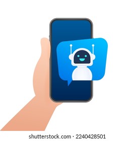 Robot icon. Bot sign design. Chatbot symbol concept. Voice support service bot. Online support bot. Vector illustration.