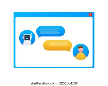 Icono de robot. Diseño de señales de bots. Concepto de símbolo de robot. Bot del servicio de soporte de voz. Bot de soporte en línea. Ilustración vectorial.