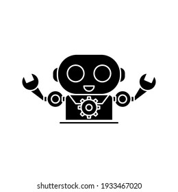 robot icon. bot sign. vector illustration