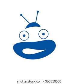 robot icon character logo