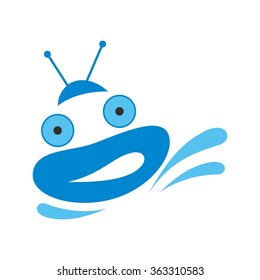 robot icon character logo
