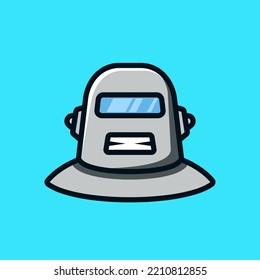 Robotersymbol. Chat-Bot-Zeichen für Support-Service.  Flachdesign-Stil